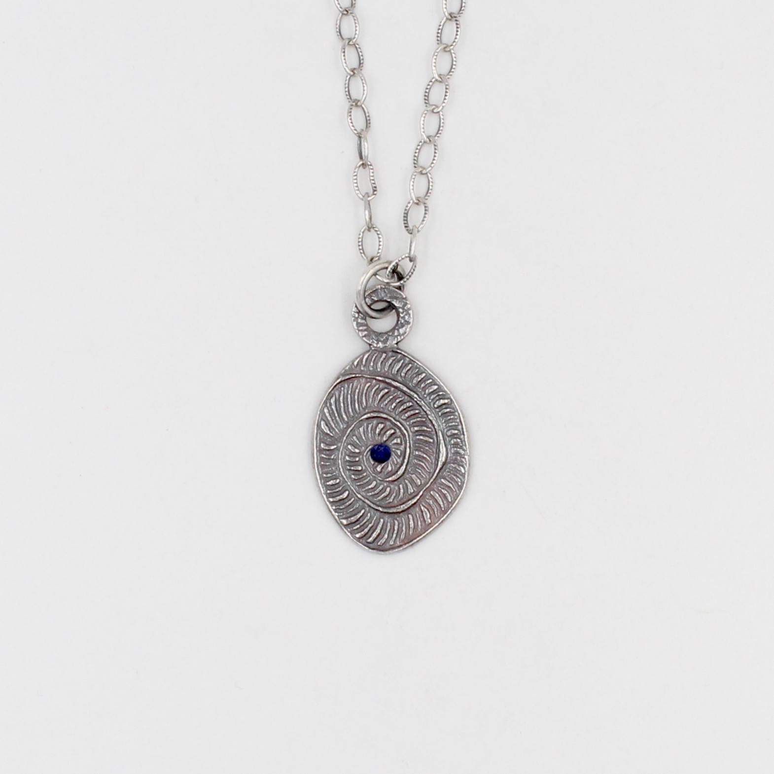 Sapphire Spiral Necklace